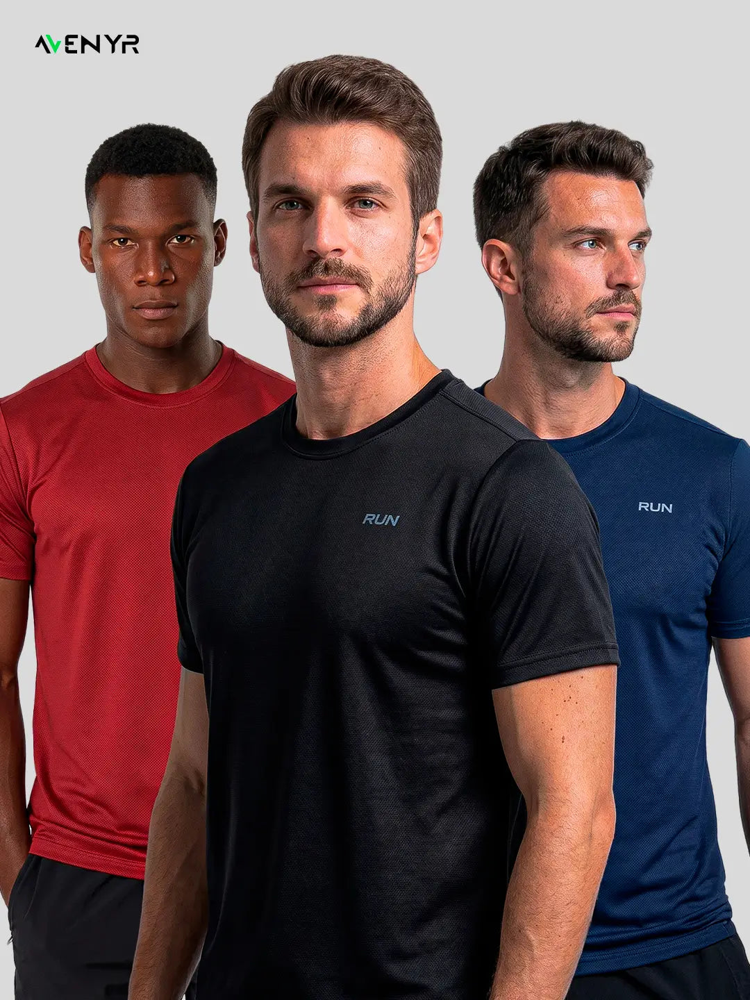 Kit 3 Camisas Sports FlexRun - Trio Pack Performance