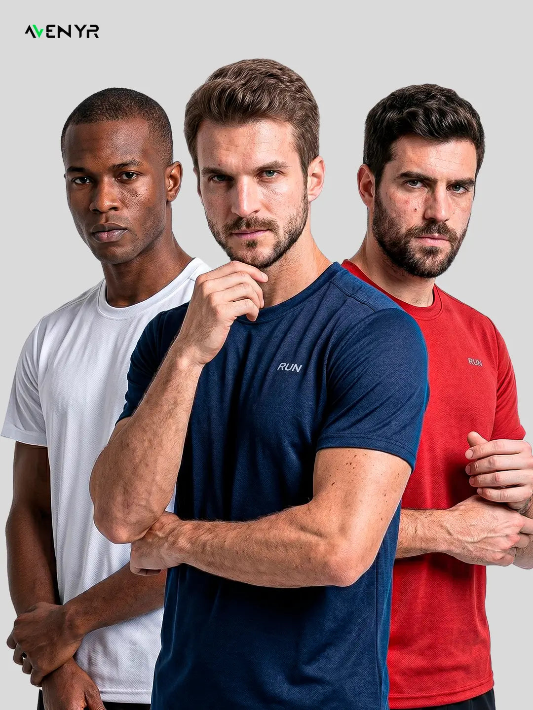 Kit 3 Camisas Sports FlexRun - Trio Pack Performance