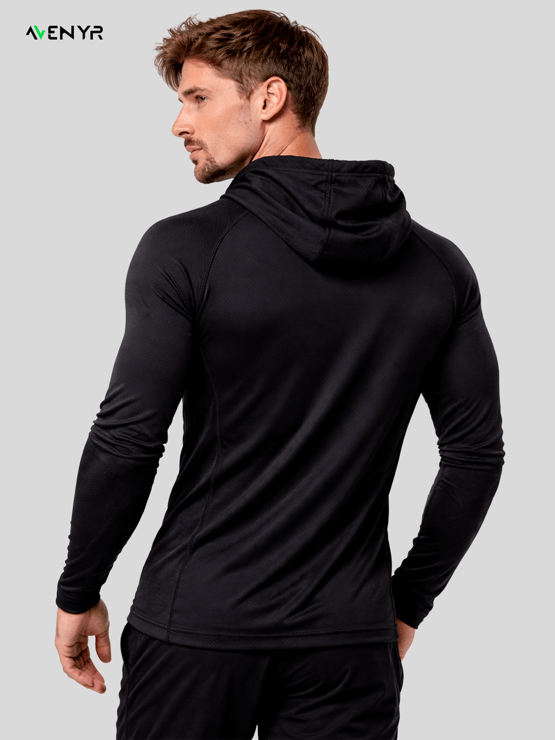 Blusa de Treino com Capuz - PhantomShield™ | Alta Elasticidade e Proteção Total