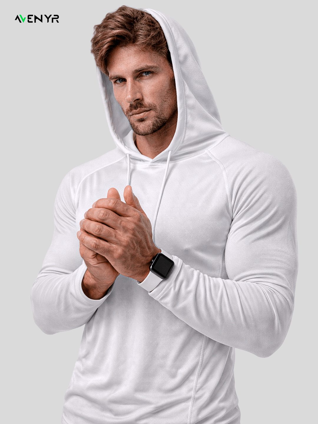 Blusa de Treino com Capuz - PhantomShield™ | Alta Elasticidade e Proteção Total