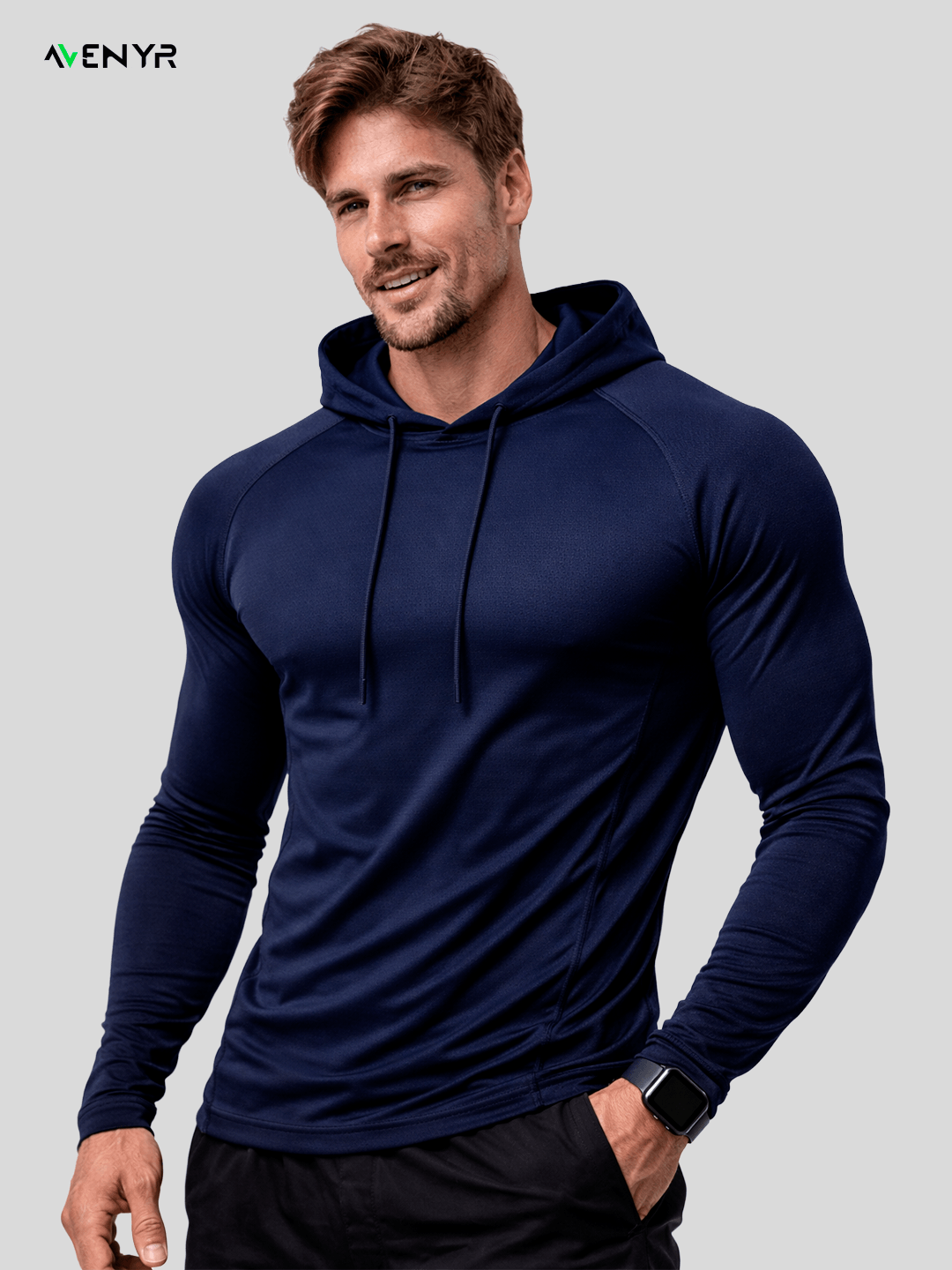 Blusa de Treino com Capuz - PhantomShield™ | Alta Elasticidade e Proteção Total